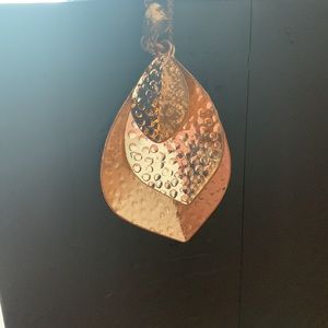 Gold statement necklace